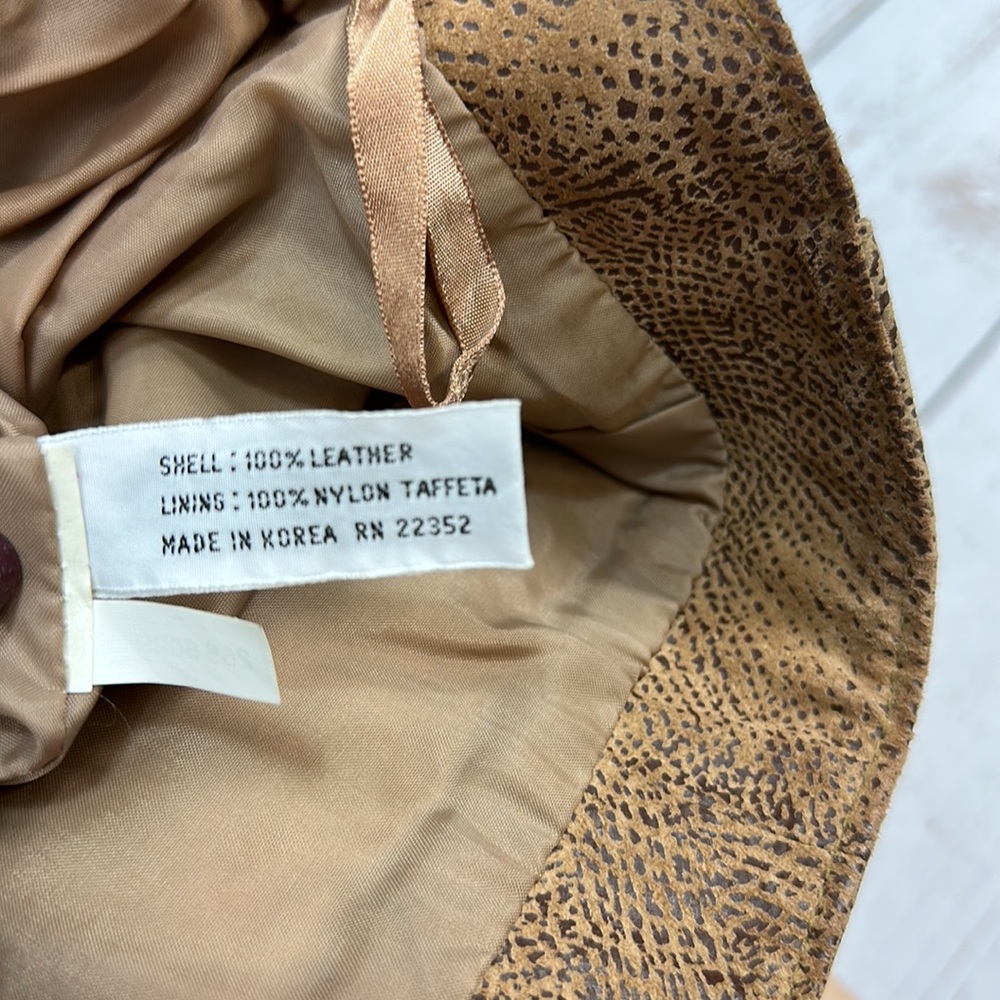 Jacqueline Ferrar Vintage Leather Skirt, Sz 6 - Picture 5 of 5